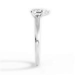 Adriana Pear Cut Lab Grown Diamond 14Kt White Gold Engagement Ring - View 2