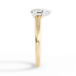 Adriana Pear Cut Lab Grown Diamond 18Kt Yellow Gold Engagement Ring - View 3