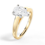 Adriana Pear Cut Lab Grown Diamond 18Kt Yellow Gold Engagement Ring - View 4