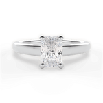 Adriana Radiant Cut Lab Grown Diamond 14Kt White Gold Engagement Ring