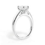 Adriana Radiant Cut Lab Grown Diamond 14Kt White Gold Engagement Ring - View 4