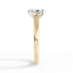 Adriana Radiant Cut Lab Grown Diamond 18Kt Yellow Gold Engagement Ring - View 3
