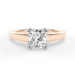 Anna Cushion Cut Lab Grown Diamond 18Kt Rose Gold Engagement Ring