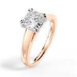 Anna Cushion Cut Lab Grown Diamond 18Kt Rose Gold Engagement Ring - View 3