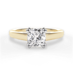Anna Cushion Cut Lab Grown Diamond 18Kt Yellow Gold Engagement Ring