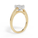Anna Emerald Cut Lab Grown Diamond 18Kt Yellow Gold Engagement Ring - View 4