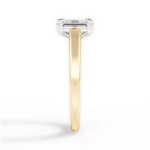 Anna Emerald Cut Lab Grown Diamond 18Kt Yellow Gold Engagement Ring - View 2