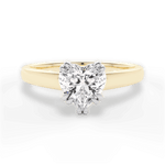 Anna Heart Cut Lab Grown Diamond 18Kt Yellow Gold Engagement Ring