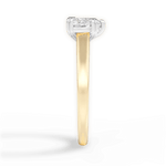 Anna Heart Cut Lab Grown Diamond 18Kt Yellow Gold Engagement Ring - View 3