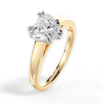 Anna Heart Cut Lab Grown Diamond 18Kt Yellow Gold Engagement Ring - View 2