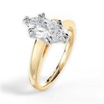 Anna Marquise Cut Lab Grown Diamond 18Kt Yellow Gold Engagement Ring - View 3