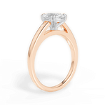 Anna Oval Cut Lab Grown Diamond 18Kt Rose Gold Engagement Ring - View 4