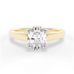 Anna Oval Cut Lab Grown Diamond 18Kt Yellow Gold Engagement Ring