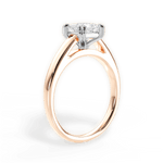 Anna Princess Cut Lab Grown Diamond 18Kt Rose Gold Engagement Ring - View 2