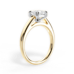 Anna Princess Cut Lab Grown Diamond 18Kt Yellow Gold Engagement Ring - View 2