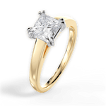 Anna Princess Cut Lab Grown Diamond 18Kt Yellow Gold Engagement Ring - View 4