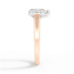 Anna Pear Cut Lab Grown Diamond 18Kt Rose Gold Engagement Ring - View 2