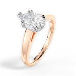Anna Pear Cut Lab Grown Diamond 18Kt Rose Gold Engagement Ring - View 3