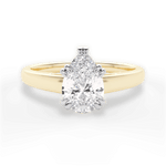 Anna Pear Cut Lab Grown Diamond 18Kt Yellow Gold Engagement Ring