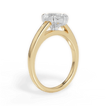 Anna Pear Cut Lab Grown Diamond 18Kt Yellow Gold Engagement Ring - View 3
