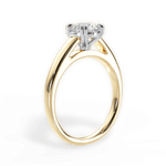 Anna Round Cut Lab Grown Diamond 18Kt Yellow Gold Engagement Ring - View 3