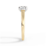 Anna Round Cut Lab Grown Diamond 18Kt Yellow Gold Engagement Ring - View 2