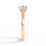 Bethany Asscher Cut Lab Grown Diamond 18Kt Rose Gold Engagement Ring - View 4