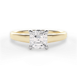 Bethany Asscher Cut Lab Grown Diamond 18Kt Yellow Gold Engagement Ring