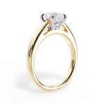 Bethany Asscher Cut Lab Grown Diamond 18Kt Yellow Gold Engagement Ring - View 4