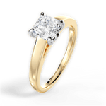Bethany Asscher Cut Lab Grown Diamond 18Kt Yellow Gold Engagement Ring - View 3