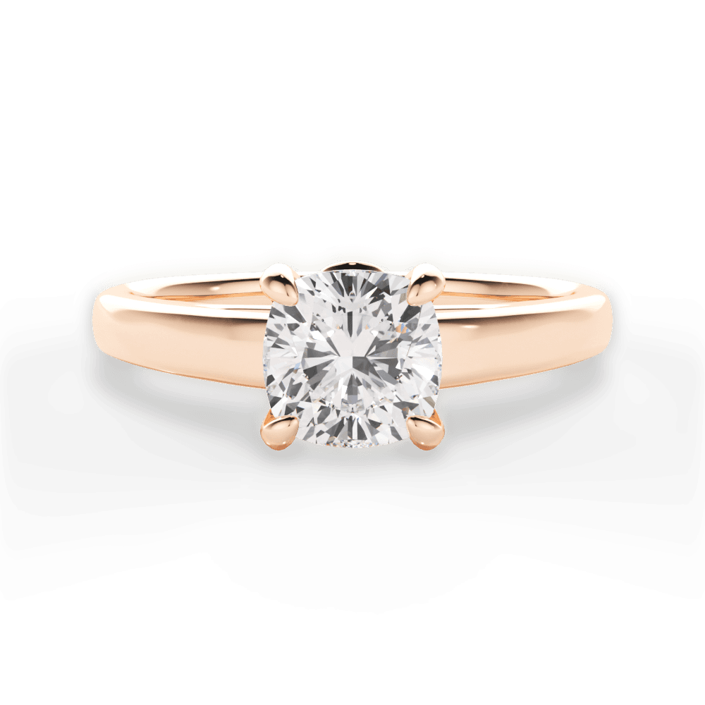 Cheryl Cushion Cut Lab Grown Diamond 18Kt Rose Gold Engagement Ring