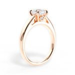 Cheryl Cushion Cut Lab Grown Diamond 18Kt Rose Gold Engagement Ring - View 2
