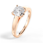 Cheryl Cushion Cut Lab Grown Diamond 18Kt Rose Gold Engagement Ring - View 4