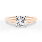 Bethany Cushion Cut Lab Grown Diamond 18Kt Rose Gold Engagement Ring