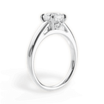Bethany Cushion Cut Lab Grown Diamond Platinum Engagement Ring - View 3