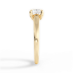 Cheryl Cushion Cut Lab Grown Diamond 18Kt Yellow Gold Engagement Ring - View 2