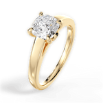 Cheryl Cushion Cut Lab Grown Diamond 18Kt Yellow Gold Engagement Ring - View 4