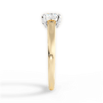 Bethany Cushion Cut Lab Grown Diamond 18Kt Yellow Gold Engagement Ring - View 3