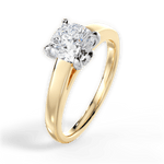 Bethany Cushion Cut Lab Grown Diamond 18Kt Yellow Gold Engagement Ring - View 2