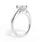 Bethany Emerald Cut Lab Grown Diamond 14Kt White Gold Engagement Ring - View 4