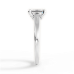 Bethany Emerald Cut Lab Grown Diamond 18Kt White Gold Engagement Ring - View 2