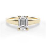 Cheryl Emerald Cut Lab Grown Diamond 18Kt Yellow Gold Engagement Ring