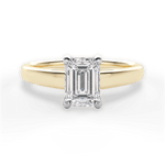 Bethany Emerald Cut Lab Grown Diamond 18Kt Yellow Gold Engagement Ring