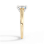 Bethany Emerald Cut Lab Grown Diamond 18Kt Yellow Gold Engagement Ring - View 4