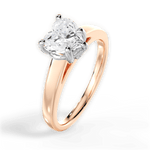 Bethany Heart Cut Lab Grown Diamond 18Kt Rose Gold Engagement Ring - View 2