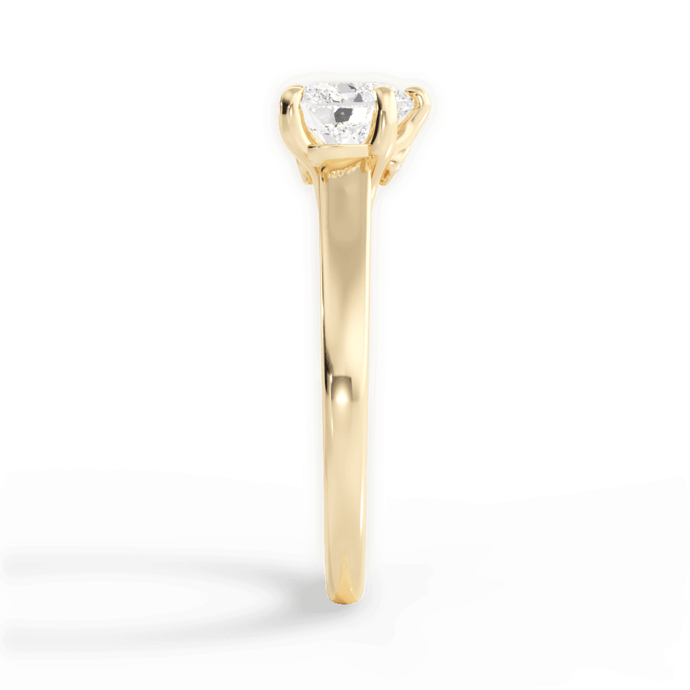 Cheryl Heart Cut Lab Grown Diamond 18Kt Yellow Gold Engagement Ring - View 2