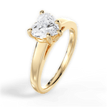 Cheryl Heart Cut Lab Grown Diamond 18Kt Yellow Gold Engagement Ring - View 3