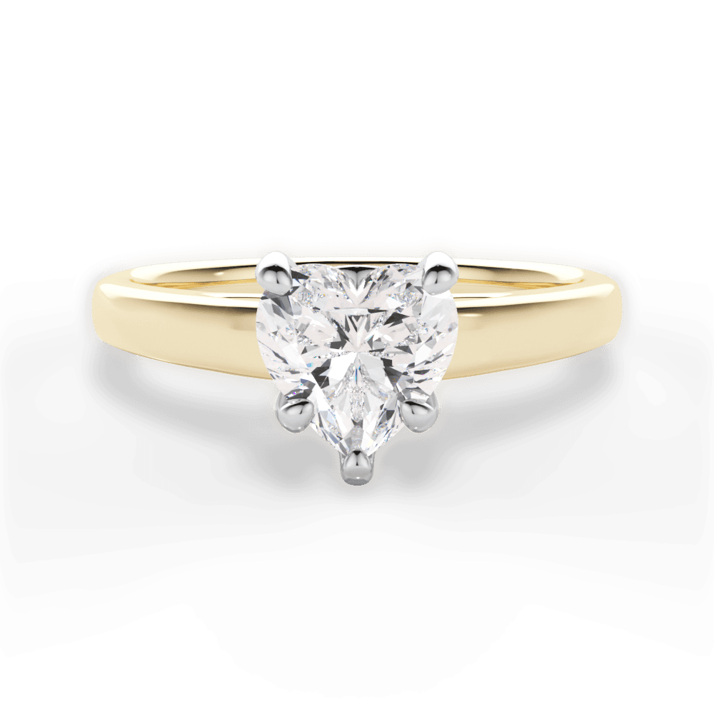 Bethany Heart Cut Lab Grown Diamond 18Kt Yellow Gold Engagement Ring