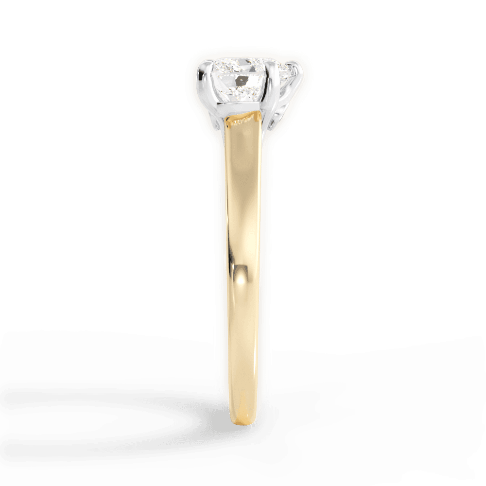 Bethany Heart Cut Lab Grown Diamond 18Kt Yellow Gold Engagement Ring - View 2