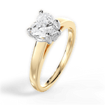 Bethany Heart Cut Lab Grown Diamond 18Kt Yellow Gold Engagement Ring - View 4
